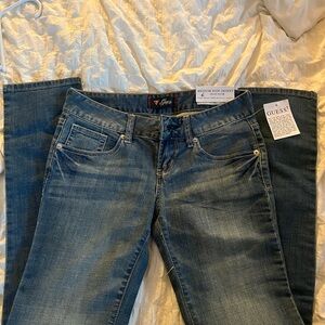 GUESS Women's Classic Blue Straight Leg Jeans